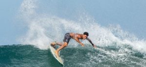 Surfer at Playa Guiones